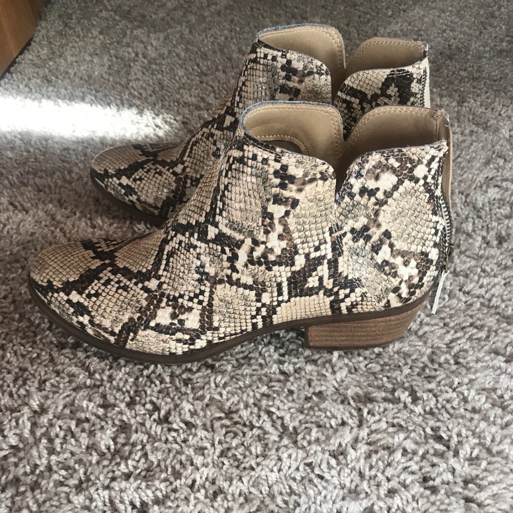 Snake Skin Ankle Bootie